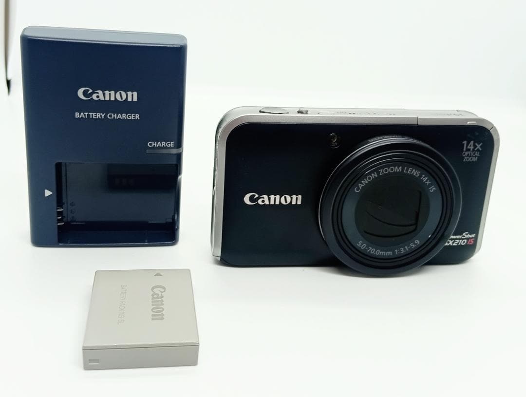 Canon PowerShot SX210 IS デジタルカメラ 充電器付き美品 Amazon.com : Canon PowerShot SX210IS 14.1 MP Digital Camera with