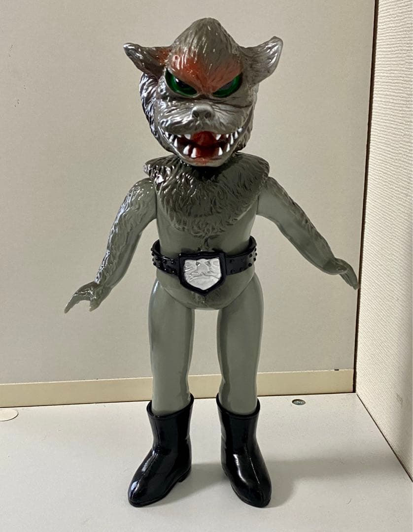 仮面ライダー/ソフビ/ユニファイブ/人形/レトロ/怪人/オオカミ男