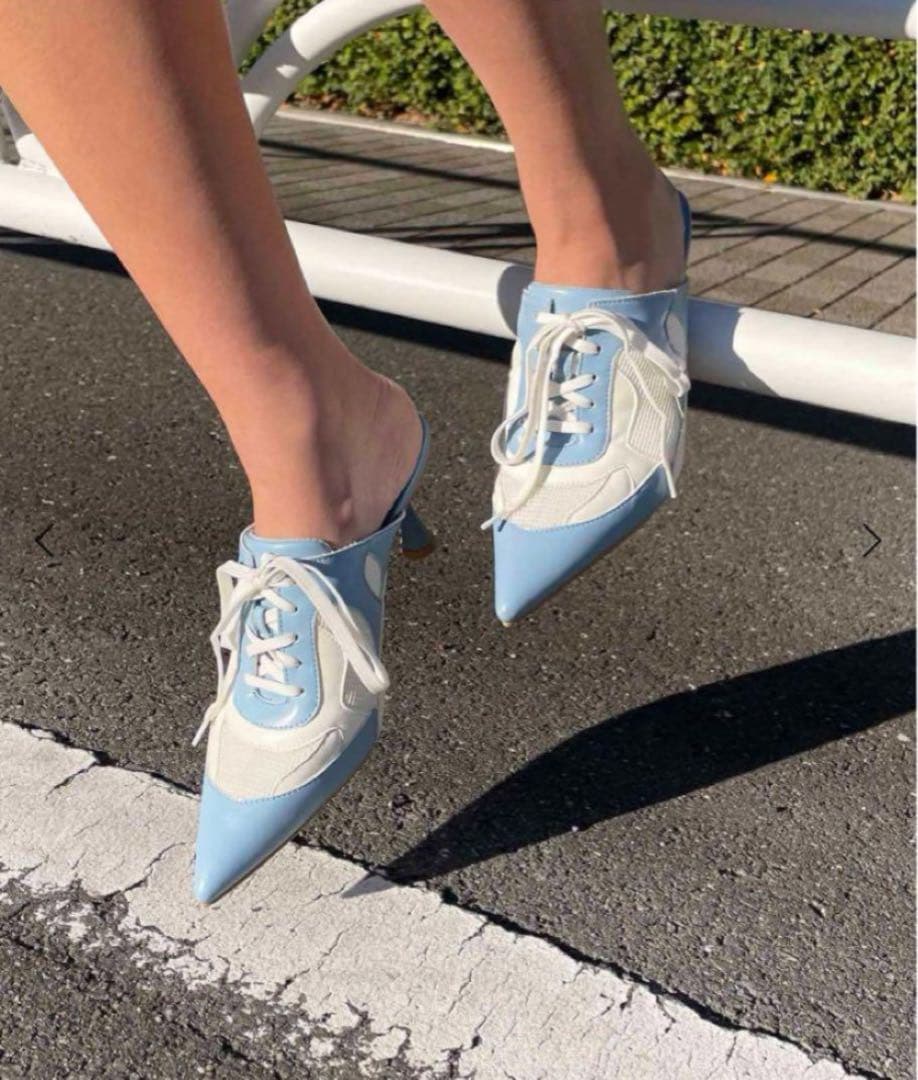 《新品》SPIRAL GIRL ポインテッドトゥスニーカーミュール バレーコア