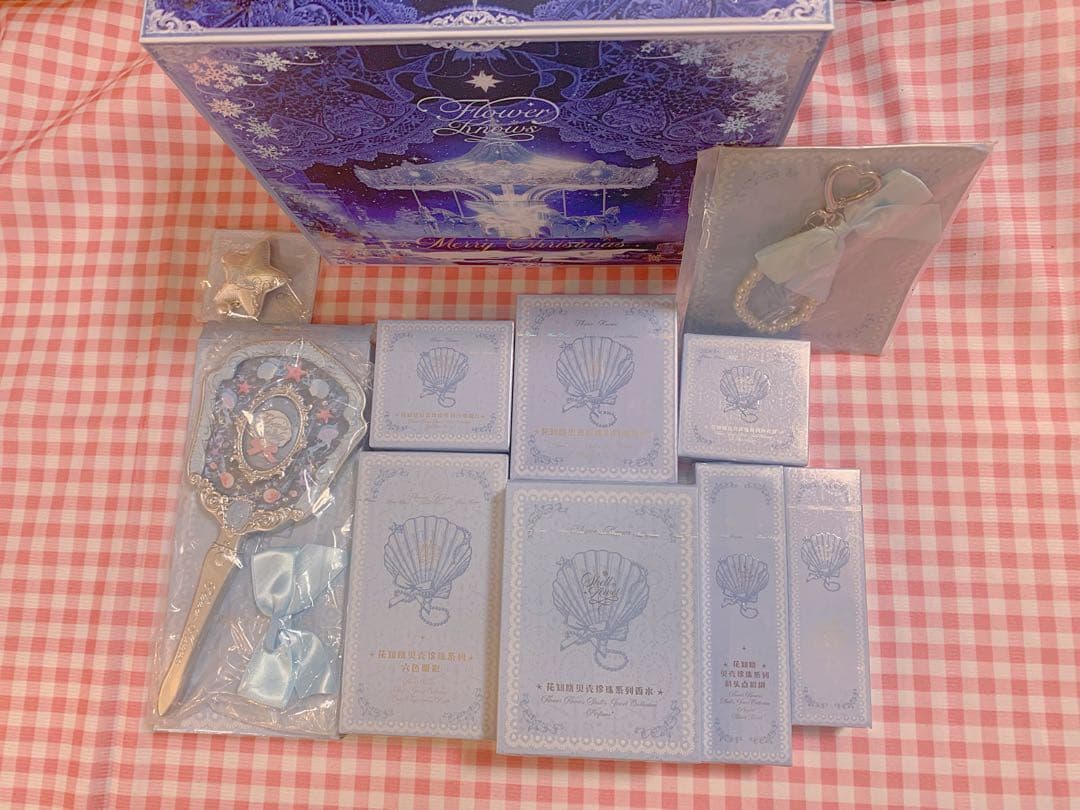 フラワーノーズ シェルズジュエル コレクション ブルー豪華10点セット