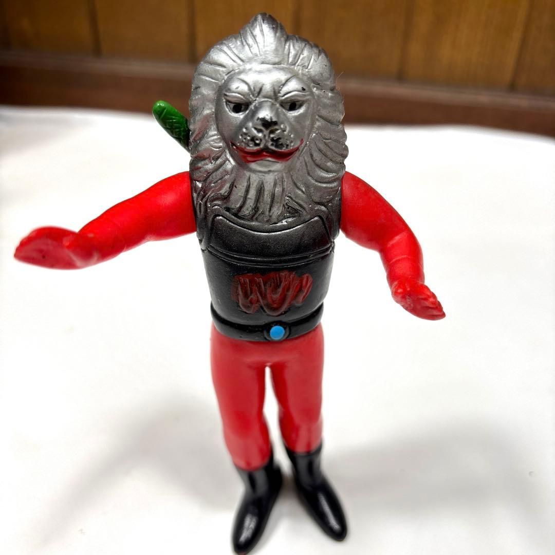 昭和レトロ 快傑ライオン丸 ソフビ 当時物 無版権 - メルカリ