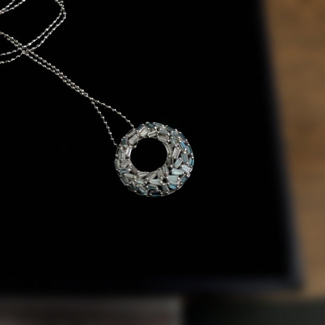 笠原真純 K18WGトリートブルーダイヤ0,4ct