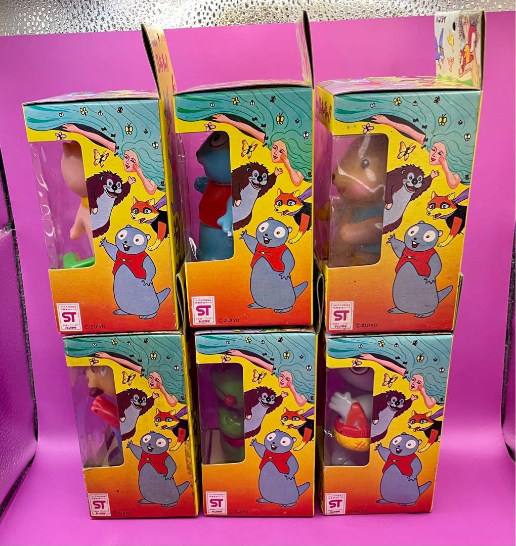 山ぬずみロッキーチャック 旧バンダイ ソフビ人形デッドストック6体