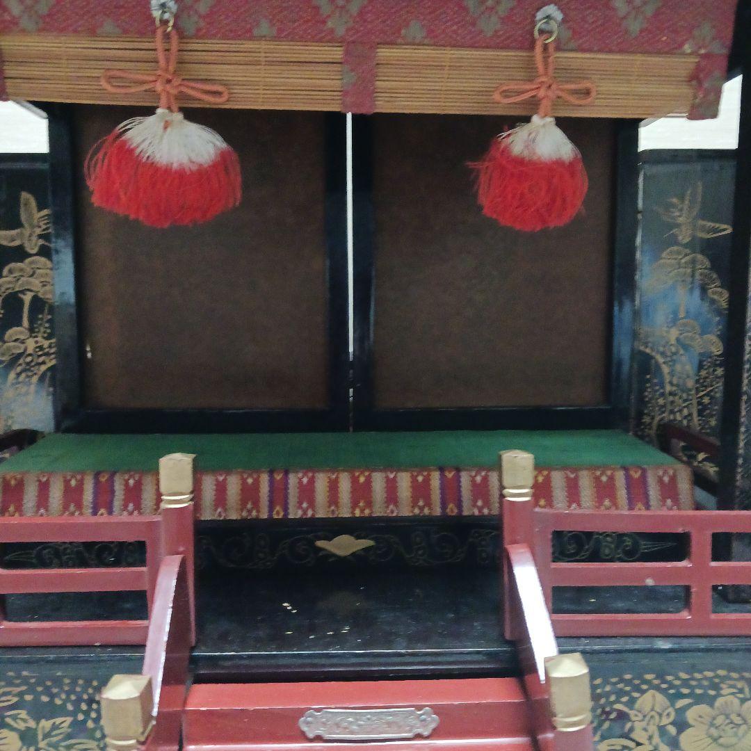 雛飾り 御殿 赤屋根