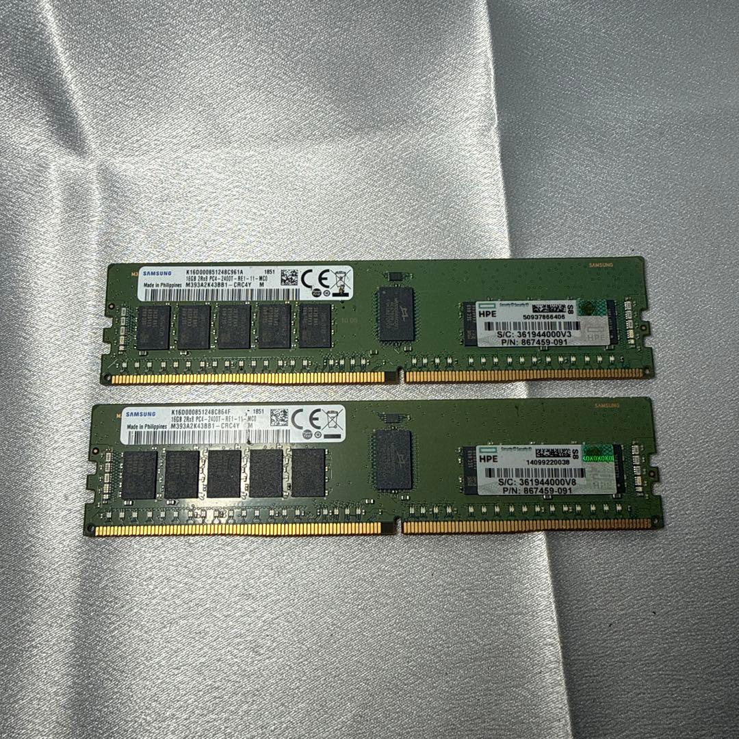 m*o様 Samsung 16GB DDR4 メモリ 2枚セット SAMSUNG（サムスン） SAMSUNG製 メモリ SODIMM 16GB DDR4 2RX8 PC4
