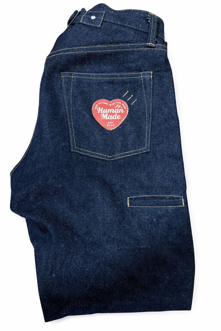 HUMAN MADE ストレートデニムパンツ インディゴ 30インチ - メルカリ
