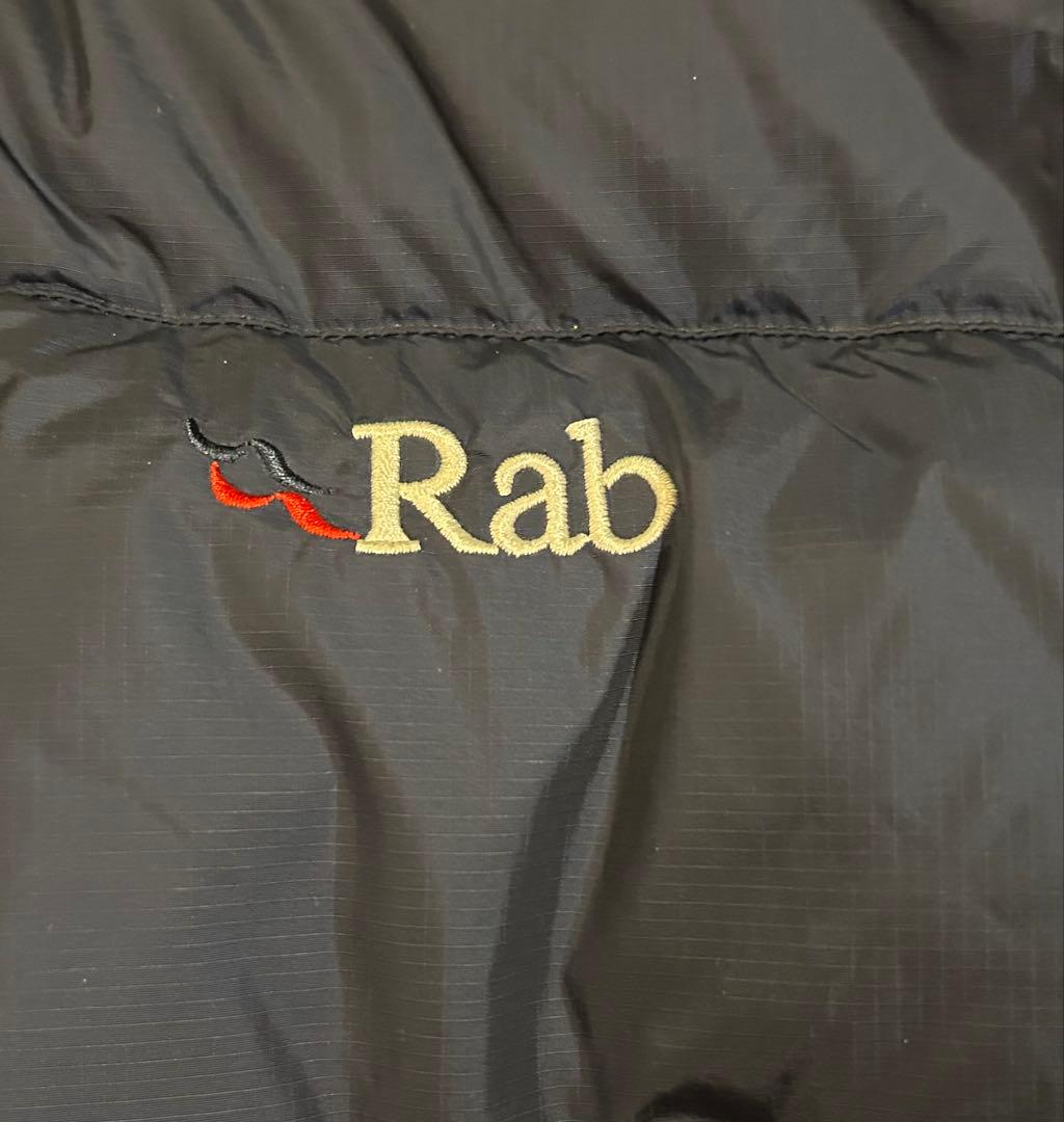 Rab フード付きダウンジャケット ネイビー/グレー L - メルカリ