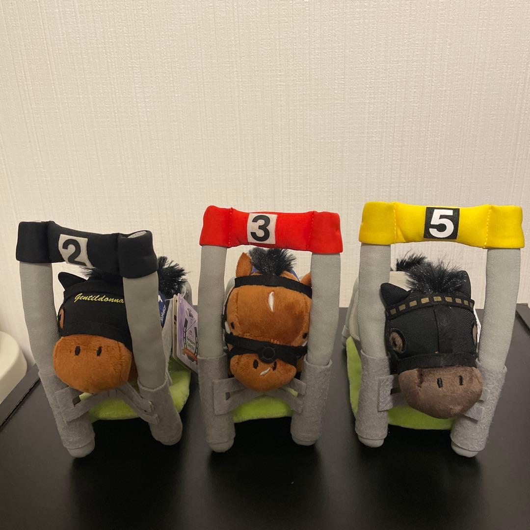 ゲートインぬいぐるみ 6頭セット 匿名配送 競馬 サラブレッド