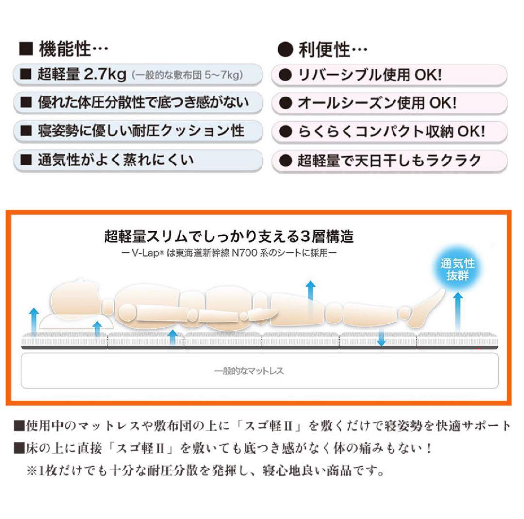 TEIJIN スゴ軽 II 敷き布団 2.7kg