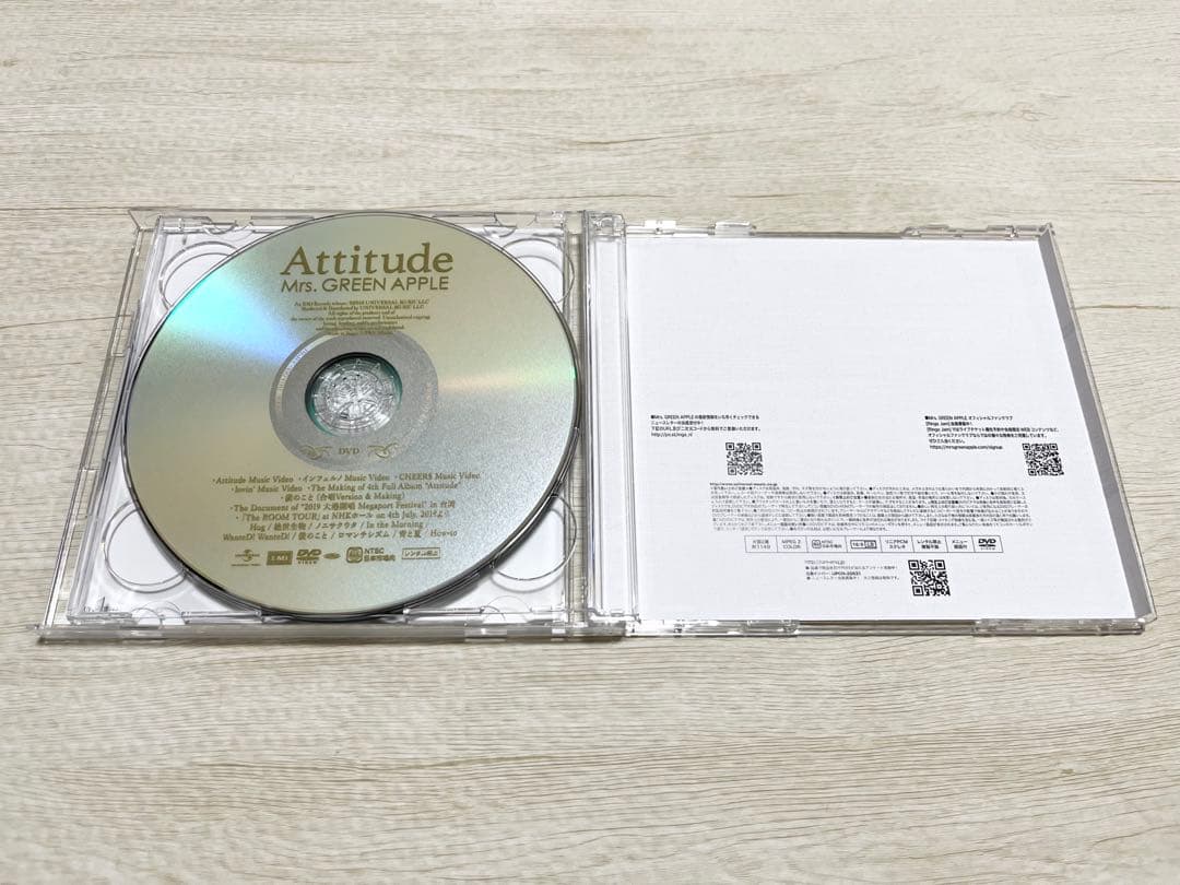 《正規品》Mrs.GREEN APPLE / Attitude 初回限定盤