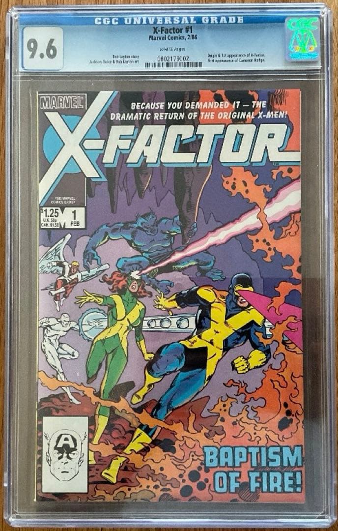 X-factor #1 元X-men CGC 9.6 アメコミリーフ X-FACTOR #1 ! Original X-Men Line Up! | eBay