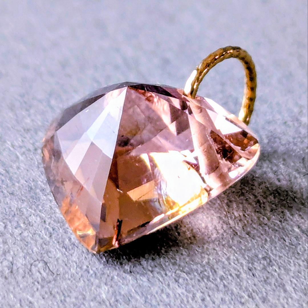 ♢N様専用♢K18 ピンキッシュオレンジトルマリン4.55ct チャーム