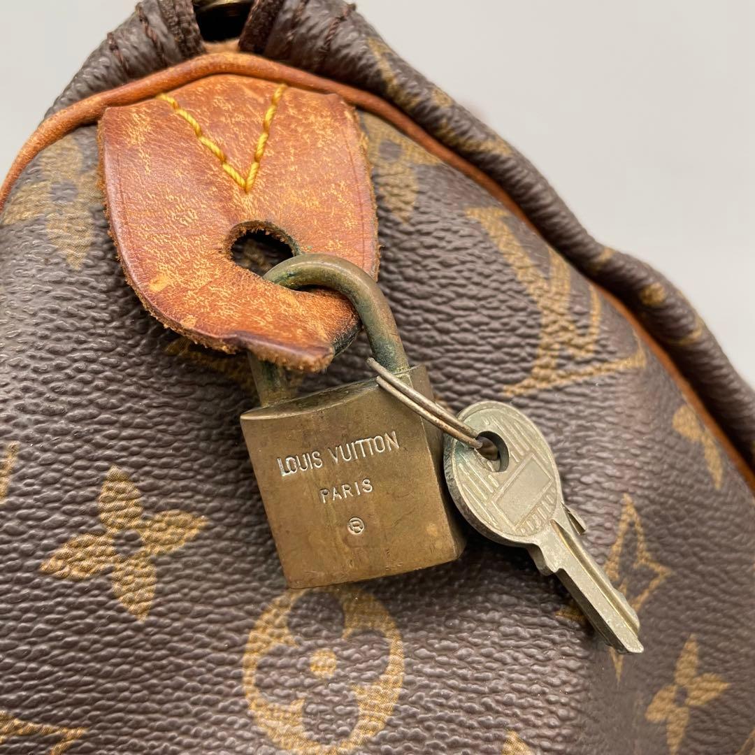 S0211-1-1 ルイヴィトン モノグラム ボストンバッグ パドロック・鍵