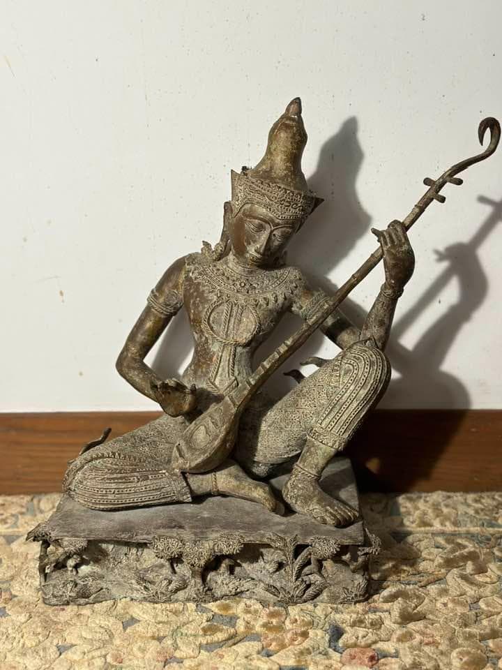 貴重】タイ仏像 19世紀 古銅鍍金仏 ガンダルヴァ - メルカリ