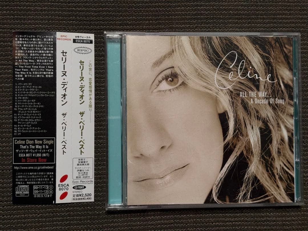 CelineDion セリーヌディオン『ザ・ベリー・ベスト』国内盤CD/帯あり