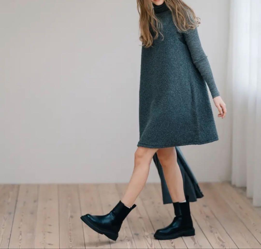 ポワ 【Pois】スクエアプードルワンピース - メルカリ