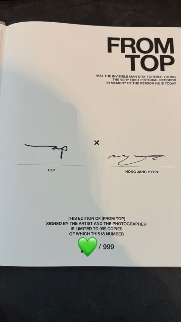 FROM TOP BIGBANG 初回限定版 限定999冊 韓国版 トップ 公式 - メルカリ