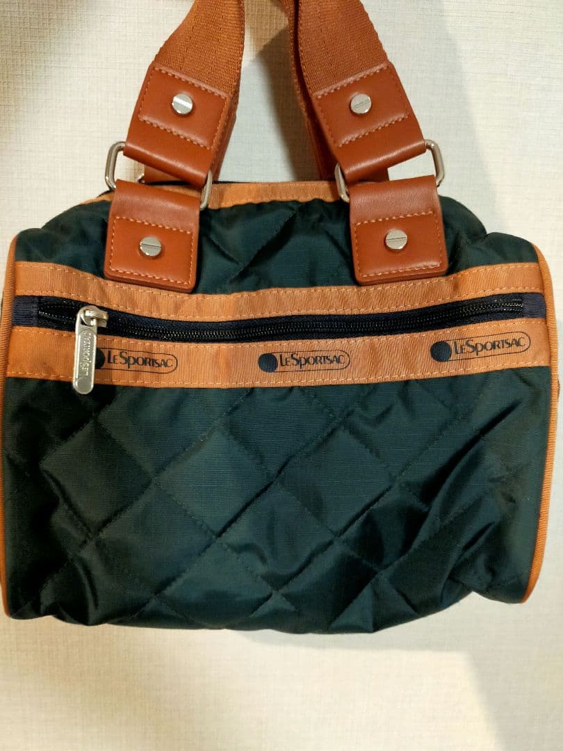 レスポートサック ミニサッチェルバッグ ダークグリーン 神崎恵