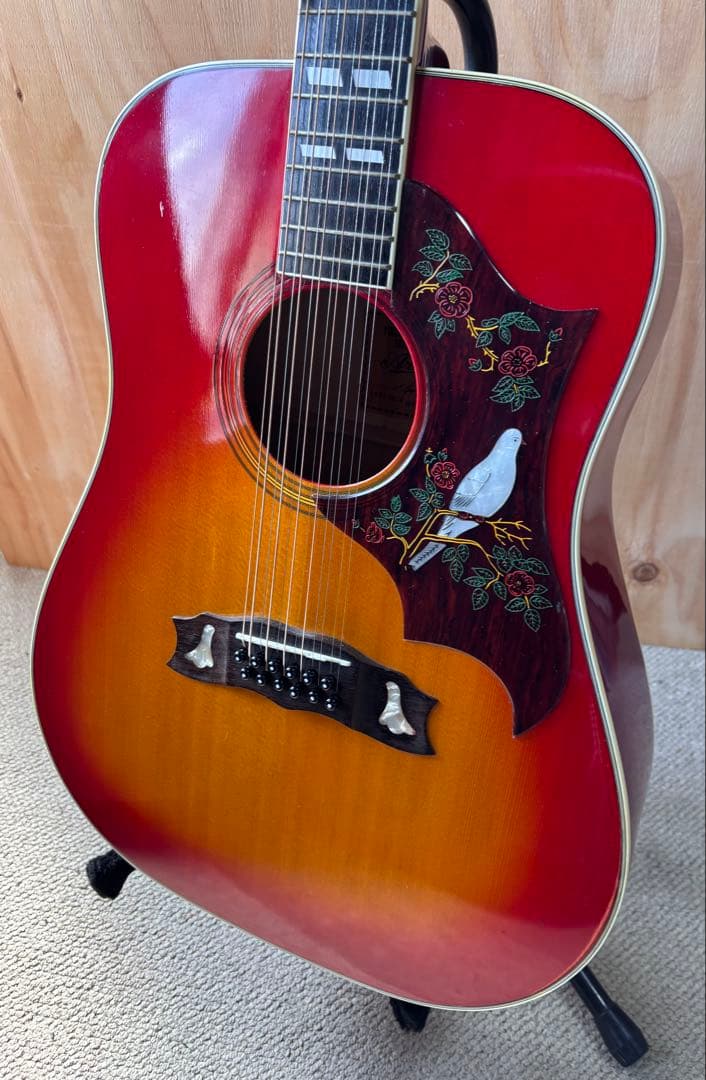 希少Aria / マツモクDove12弦 12WD40CH 純正ピックガード美品