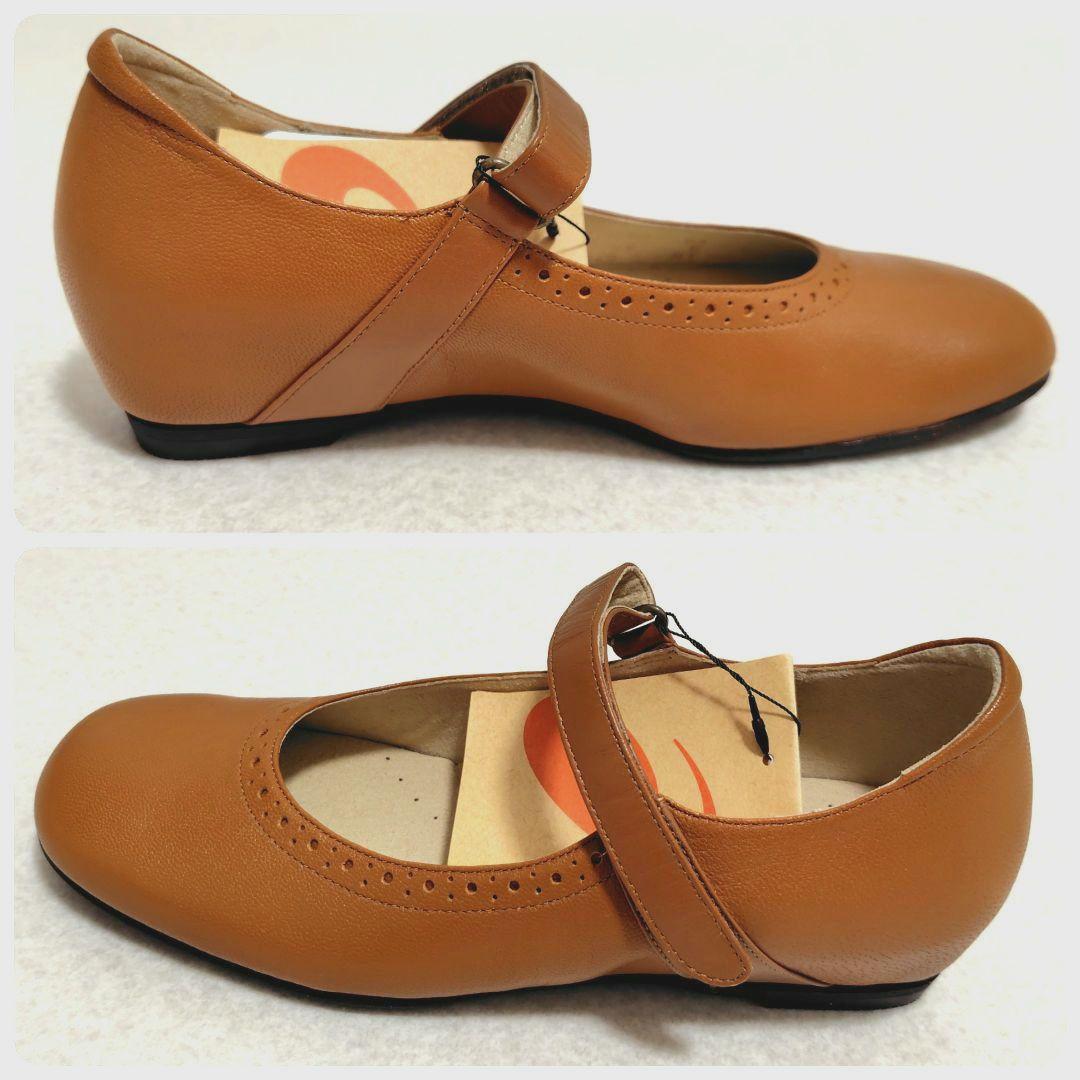 ◆新品◆アシックス　ペダラ　ウォーキングパンプス　キャメル　現行品　23.5cm