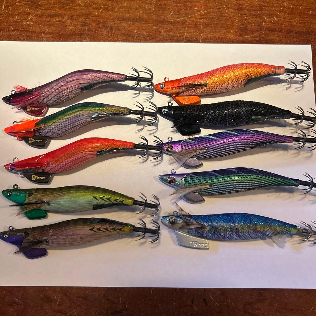 値下げ❗️ティップランエギセット10本(ダートマックス3本入り) オマケ付き ティップラン用エギ インプレ［エギ王TR・ダートマックスTR］ - 釣活