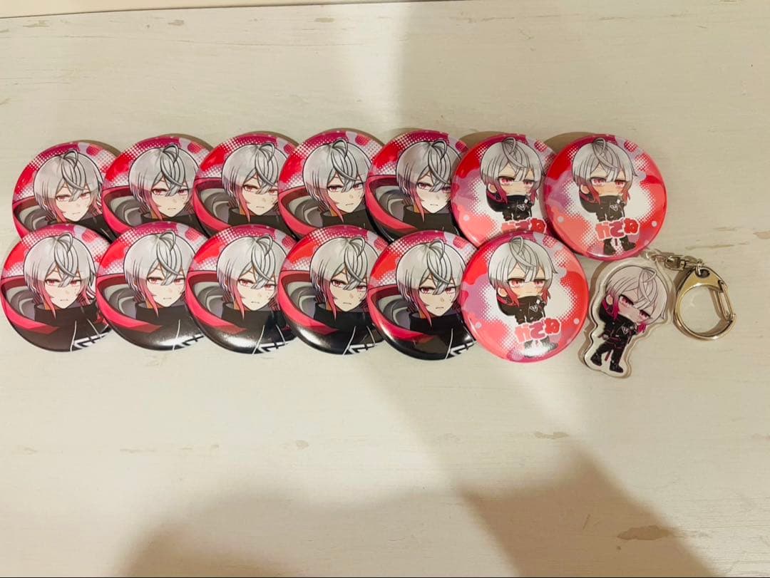 いんく かざね 缶バッジ13個+アクキー - メルカリ