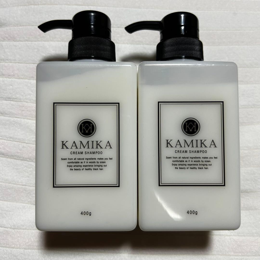 【未使用】KAMIKA オールインワンクリームシャンプー 400g 2本セット KAMIKA カミカ シャンプーセット KAMIKA 2本 10％オフ クリーム