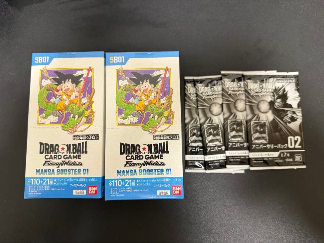 MANGA BOOSTER 01 テープ付き未開封BOX おまけつき manga booster 01 未開封テープ付きBOX 4箱