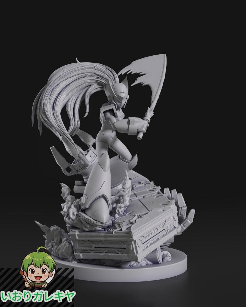 1/10　未塗装 未組立　フィギュア　ガレージキット　Zero ガレージキット 1/10 ドラッグオンドラグーン ゼロ 美少女 未塗装未