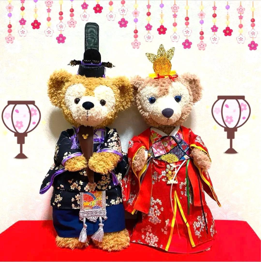 ダッフィー☆シェリーメイ☆コスチューム☆あ☆ひなまつり ダッフィー シェリーメイ ひな祭りコスチューム お雛様 お内裏様 衣装