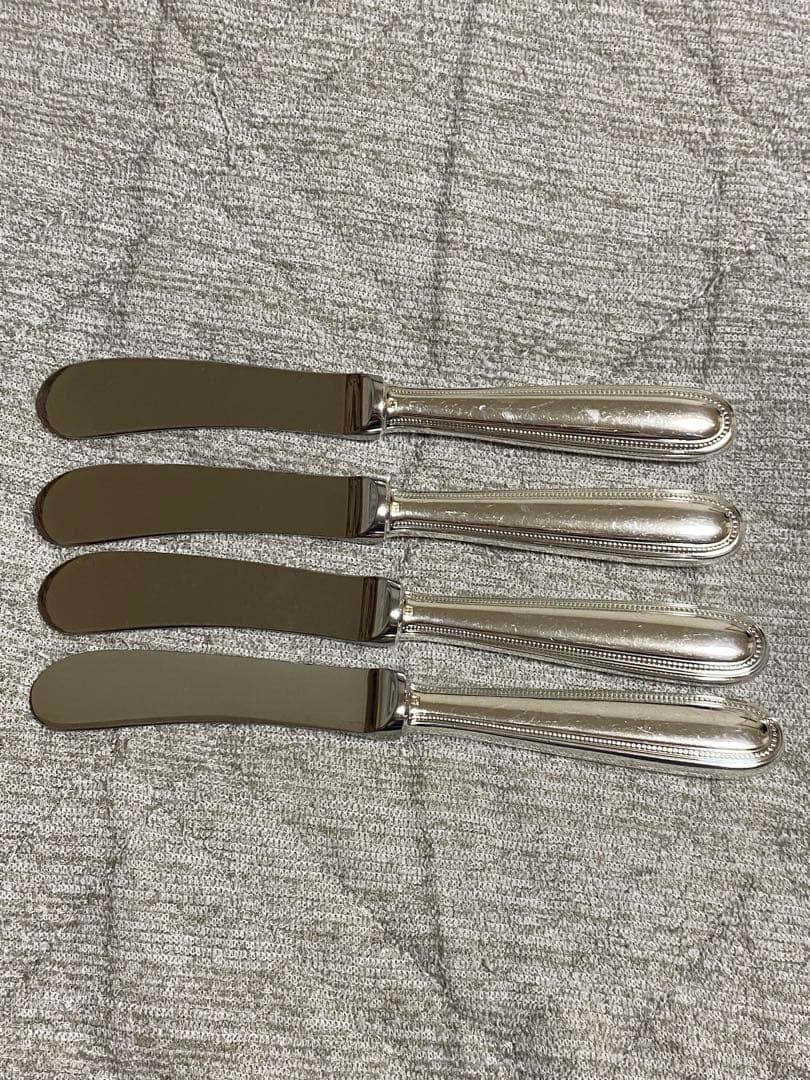 Christofle クリストフル パールシリーズ バターナイフ 4本セットの