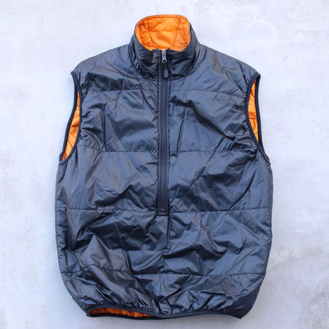 90's MOONSTONE ムーンストーン リバーシブルベスト ORG×BLK - メルカリ