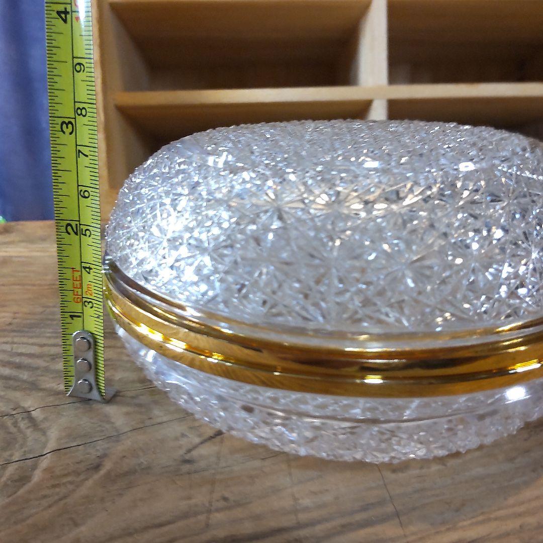 須田秀石④　茶懐石用　クリスタル　　五客セット（内、蓋が無い物2つ）