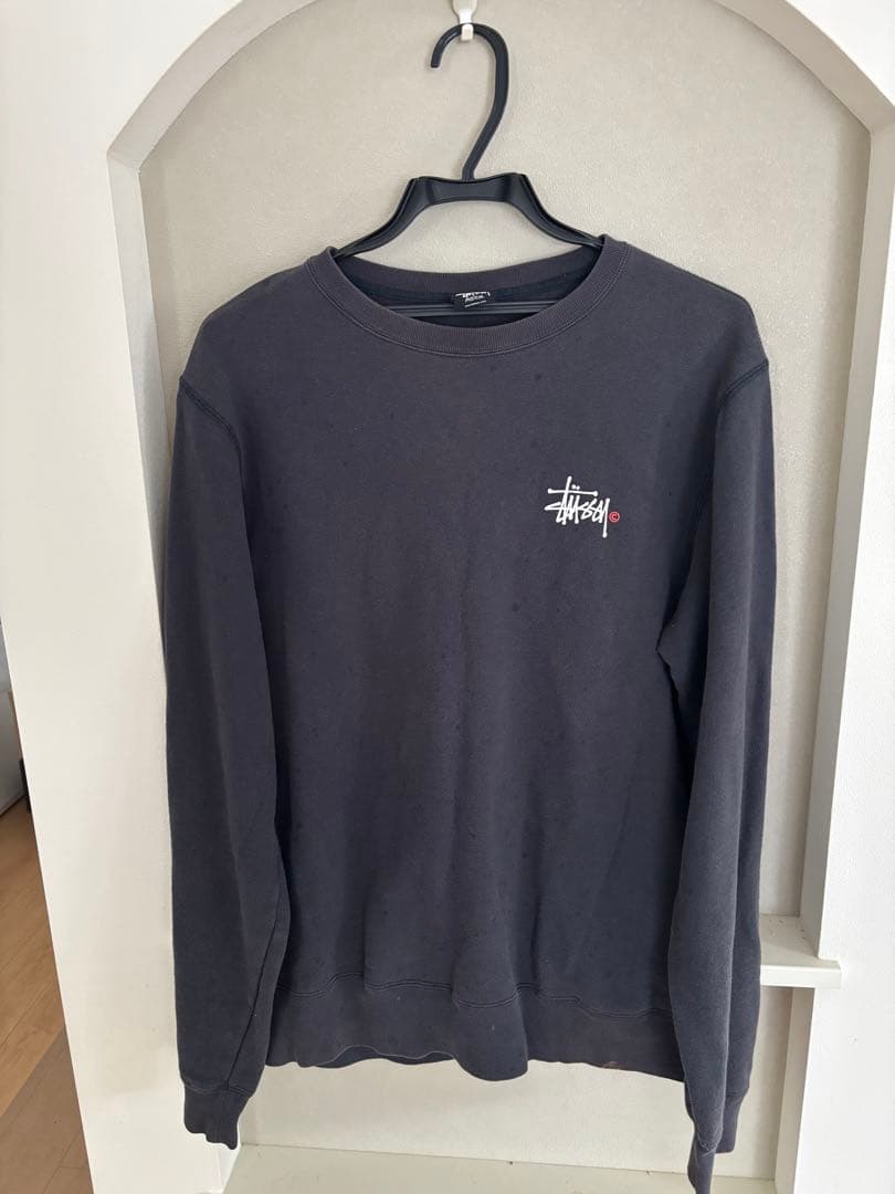 Stussy ダークグレー トレーナー M - メルカリ