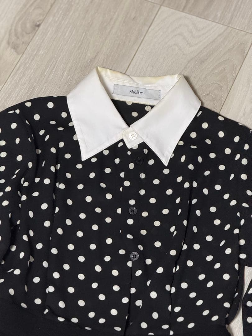 シェリエドットシャツオールインワン - メルカリ