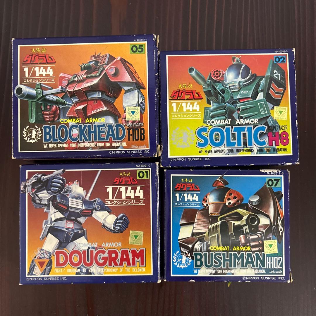 太陽の牙ダグラム　超希少　フィギュア　4セット　昭和レトロ 太陽の牙ダグラム 超希少 フィギュア 4セット 昭和レトロ