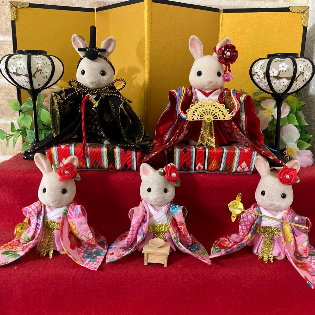 ひな祭り シルバニア ハンドメイド 着物 - メルカリ