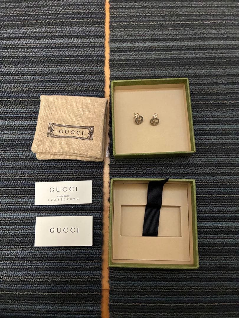 GUCCI ダブルGロゴ ピアス(両耳用) GUCCI（グッチ） ピアス ダブルG 両耳 GGロゴ レディース メンズ