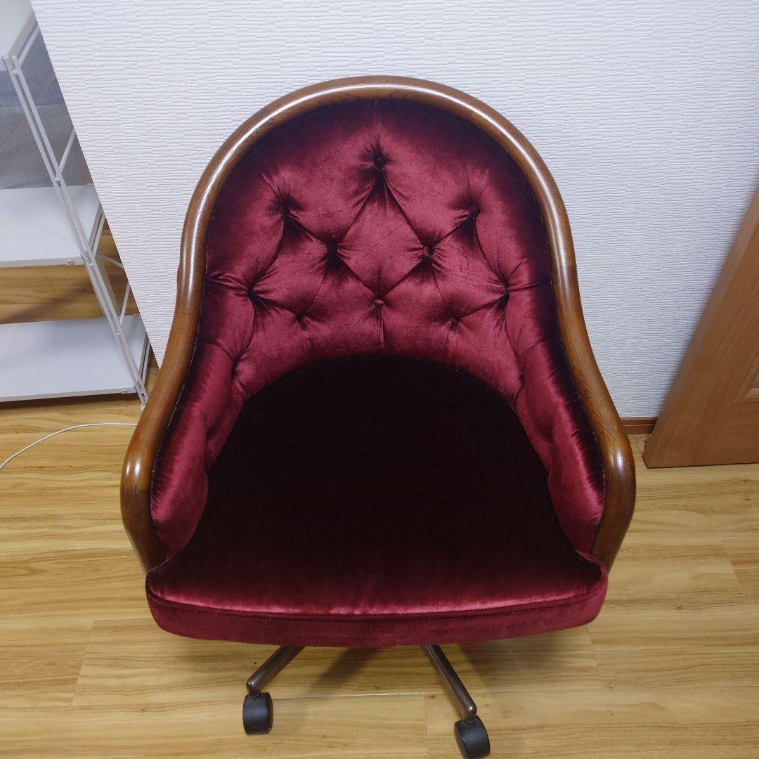 ☆激レア☆高級家具 カリモク ロココ調 クラシック チェスター 回転式