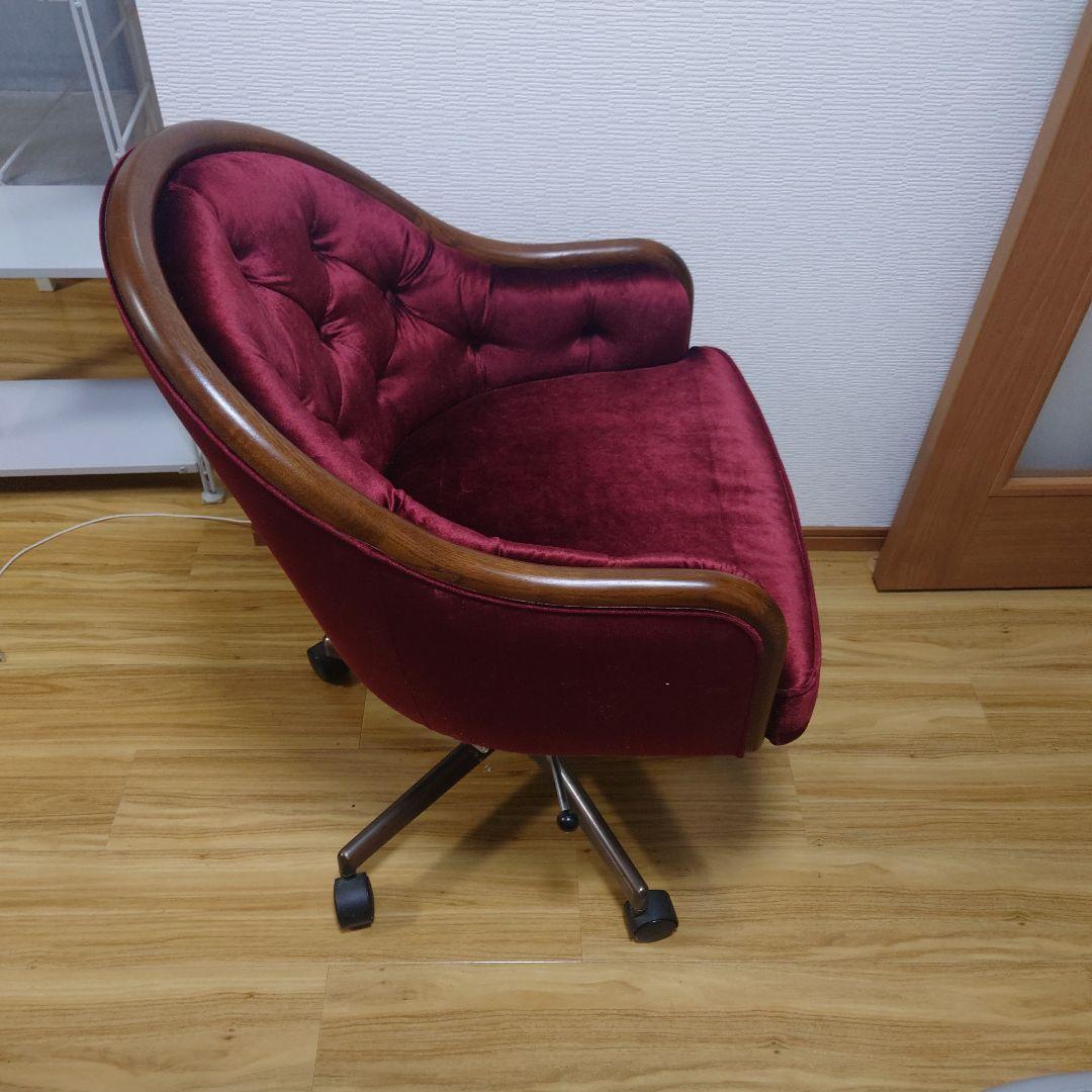 ☆激レア☆高級家具 カリモク ロココ調 クラシック チェスター 回転式