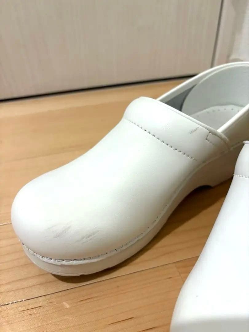 danskoダンスコプロフェッショナル　サボ　ホワイト サイズ38 24.5cm