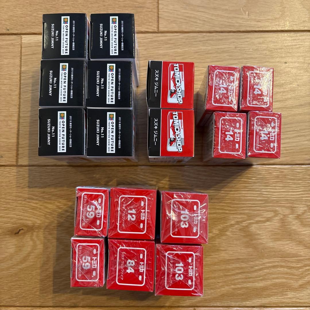 レア・希少モデル！トミカ ミニカーセット スズキ ジムニー 他18台