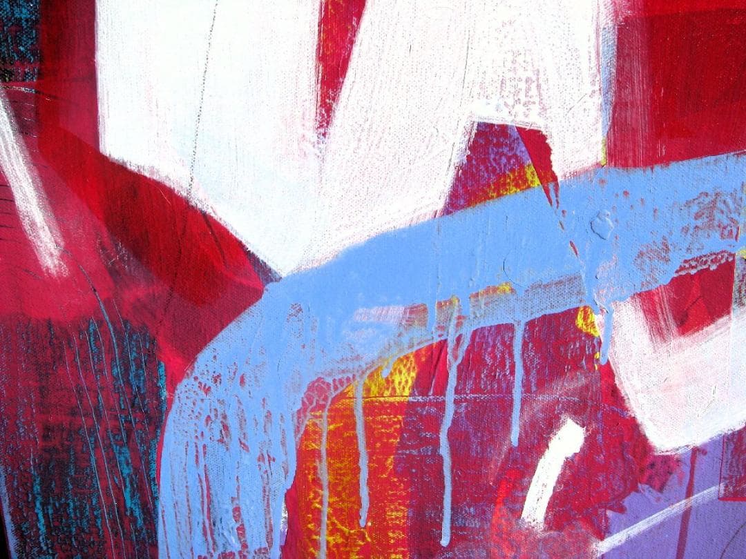 榊原由香子「untitled」S20号大,アクリル,ホノルルより日本初上陸