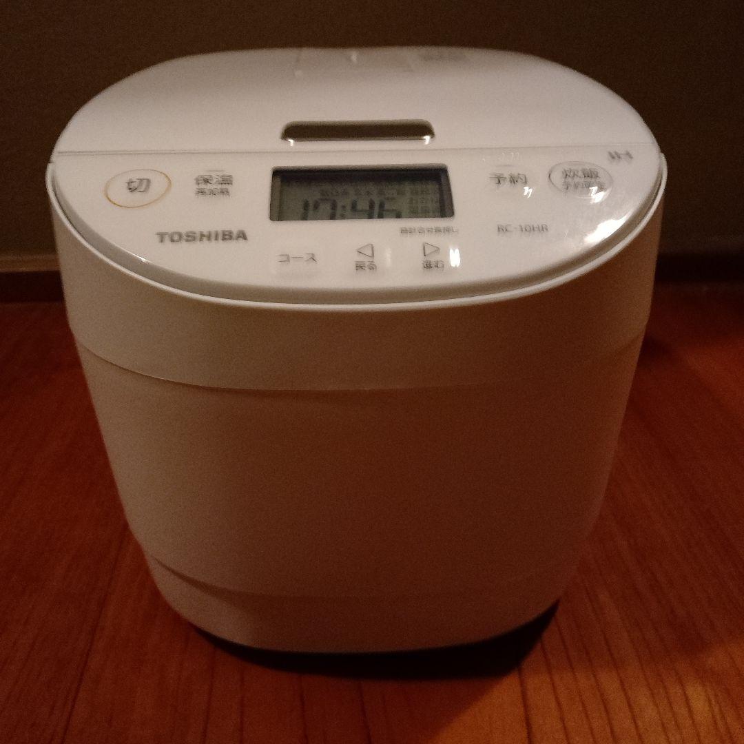 美品 TOSHIBA IH炊飯器 RC-10HR 1.0L ホワイト