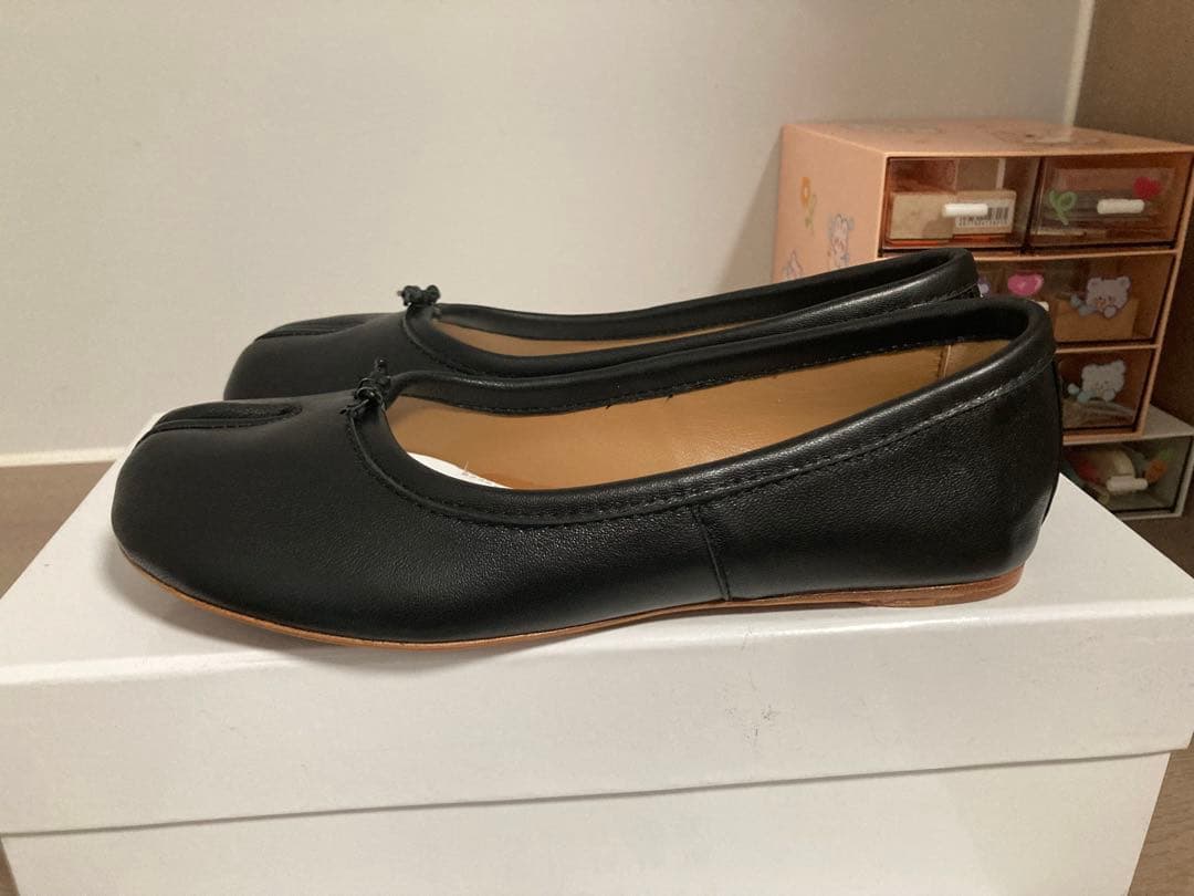 極美品 Maison Margiela 分趾芭蕾鞋 黑色 38 - メルカリ