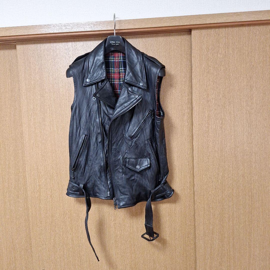 number (n)ine ライダース ベスト ナンバーナイン - メルカリ