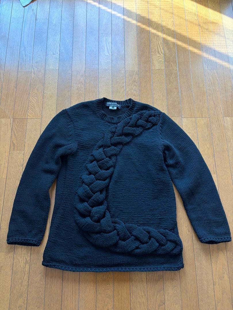 COMME des GARCONS HOMME PLUS 23AW ニット Comme des Garçons Homme Plus Slub Knit Sweater in Pink | SVD USA