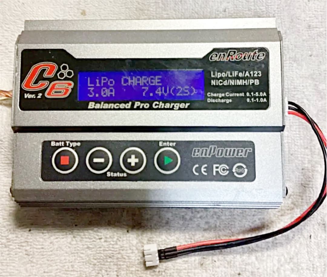 エンルート C6 Ver2 マルチチャージャー ACアダプター・アルミケース