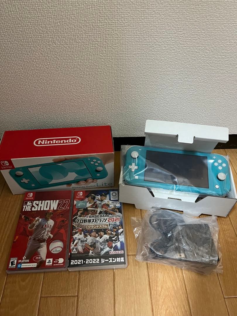 Nintendo Switch Lite ブルー ソフト+箱+充電器付き Nintendo Switch Lite ブルー | 任天堂 | HDH-S-BBZAA ニンテンドー