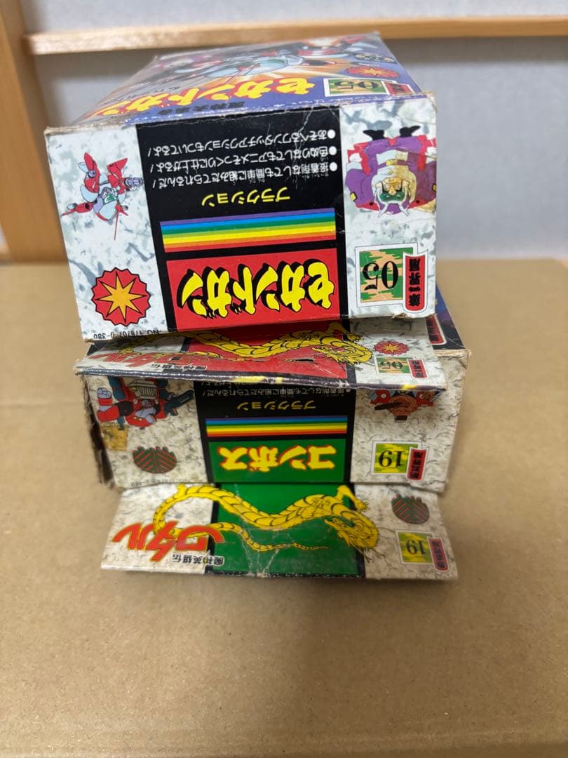 当時物】魔神英雄伝ワタル2体セット19コンボス&05セカンドガン 箱説